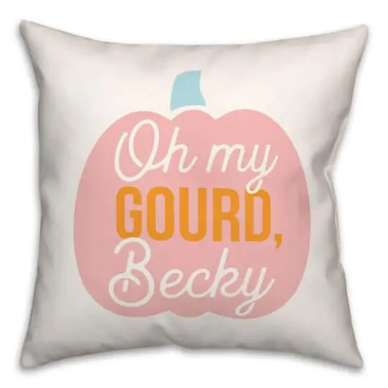Oh My Gourd, Becky Throw Pillow {1}