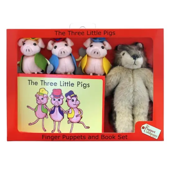 The Three Little Pigs Finger Puppets and Book Set {1}
