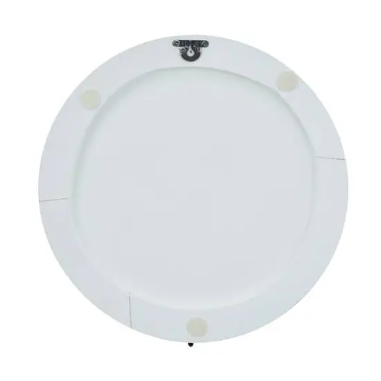 CosmoLiving by Cosmopolitan Set of 3 White MDF Contemporary Wall Decor, 24" x 24" {5}