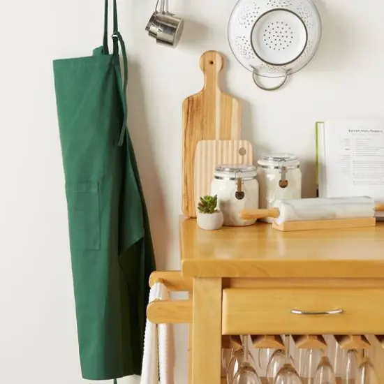 DII&reg; XL Chef Apron Dark Green {5}