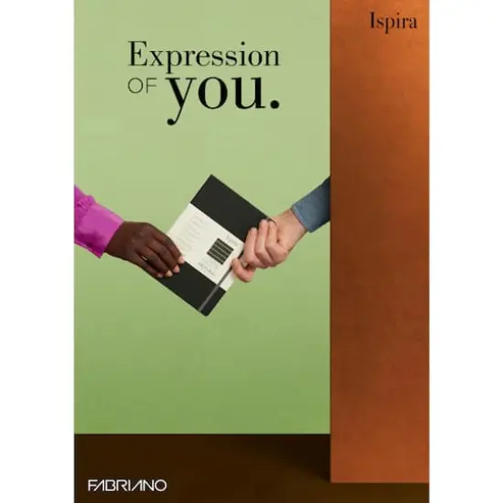 Fabriano&reg; Ispira A5 Lined Hardcover Notebook Black {12}