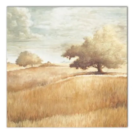 Golden Wheat Field Canvas Wall Art {1}