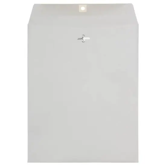 JAM Paper 15" x 20" Gray Open End Clasp Envelopes, 125ct. {1}