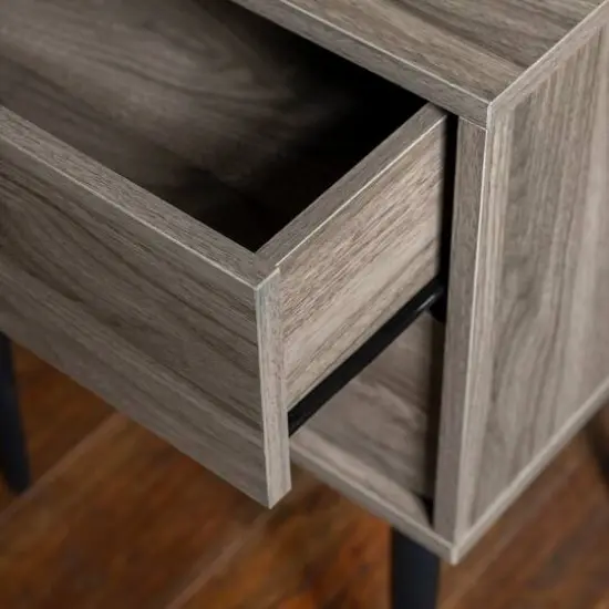 Walker Edison Slate Gray Modern Side Table {6}