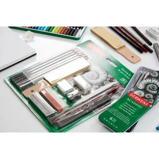 Derwent&reg; Academy Sketching 6 Pencil Tin Set {7}