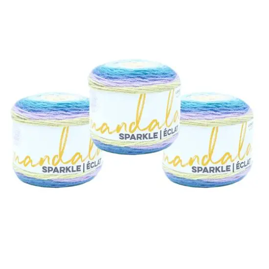 3 Pack Lion Brand&reg; Mandala&reg; Sparkle Yarn Orion {1}