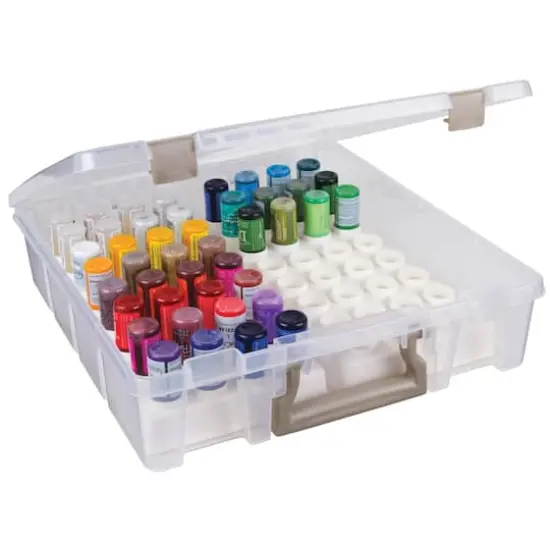 ArtBin&reg; Super Satchel&trade; Translucent Glitter Glue Storage Box {6}