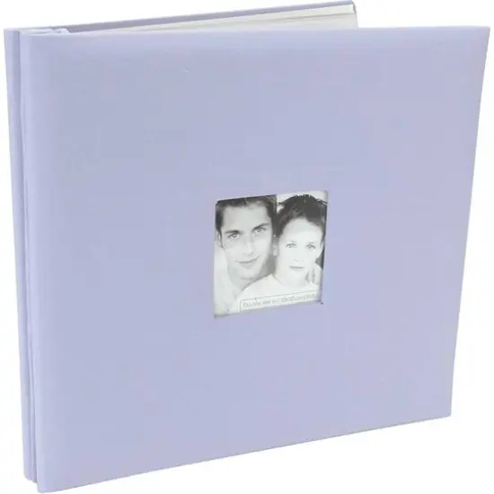 MBI Fashion Fabric Post Bound Album, 12" x 12" White {2}