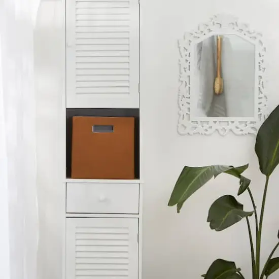 DII&reg; 11" Polyester Solid Storage Cube Cinnamon {6}