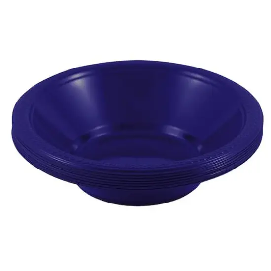 JAM Paper 7" Plastic Bowls, 20ct. Navy Blue {4}