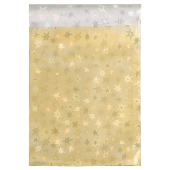 JAM Paper 6.25 x 7.875" Gold Stars Foil Open End Envelopes with Self Adhesive Closure, 25ct. {4}