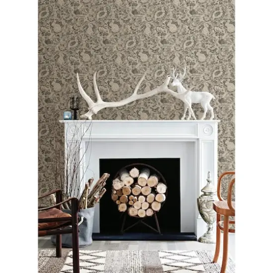 NuWallpaper Charcoal Terrene Peel & Stick Wallpaper {4}