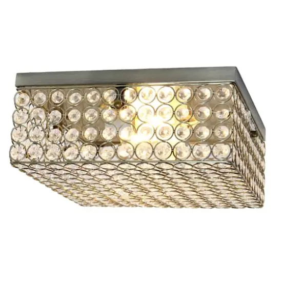 Lalia Home Classix 12" Antique Brass 2-Light Square Flush Mount {3}