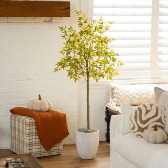 5ft. Autumn Nandina Artificial Fall Tree {7}