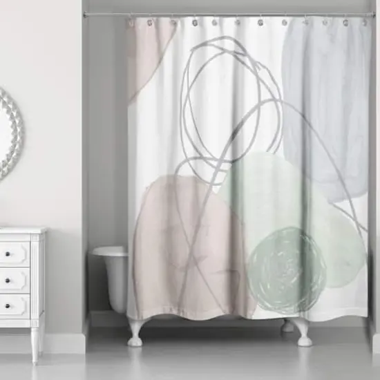 Chic Urban Abstract II 71" x 74" Shower Curtain {3}