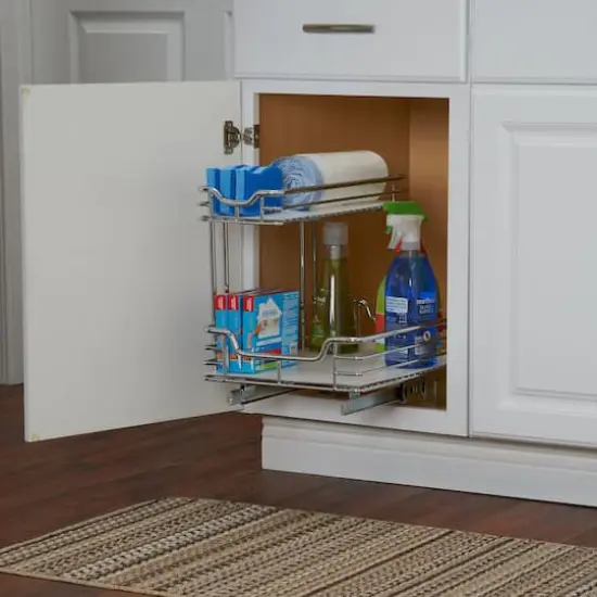 Household Essentials Glidez Lined 2-Tier Cabinet Organizer {3}