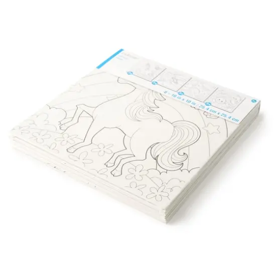 Pre-Printed Canvas Panels By Creatology&trade;, 8 Pack {4}