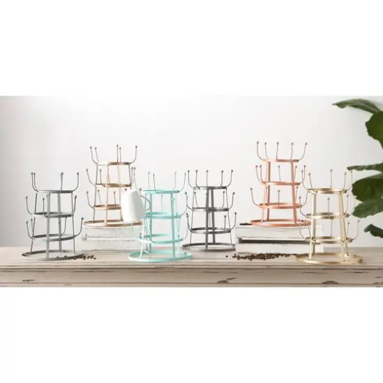 DII&reg; Vintage Coffee Mug Stand Matte Bronze {7}