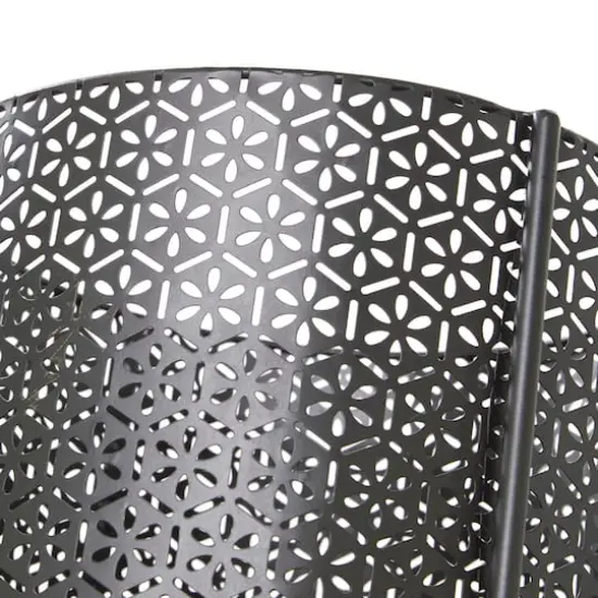 CosmoLiving by Cosmopolitan Black Metal Mesh Planter Set {3}