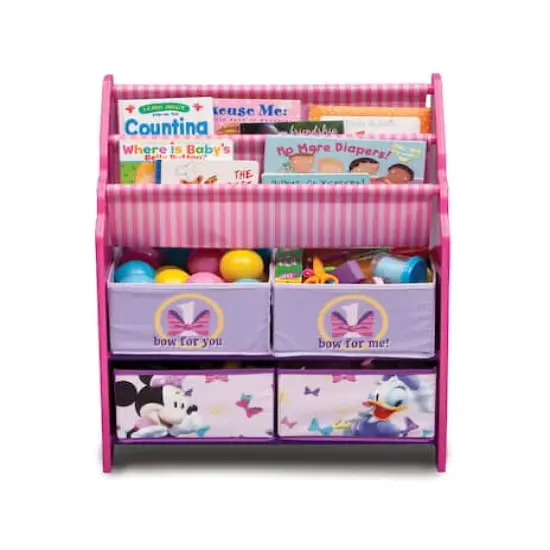 Delta Children Minnie Mouse Toy & Book Organizer  {4}
