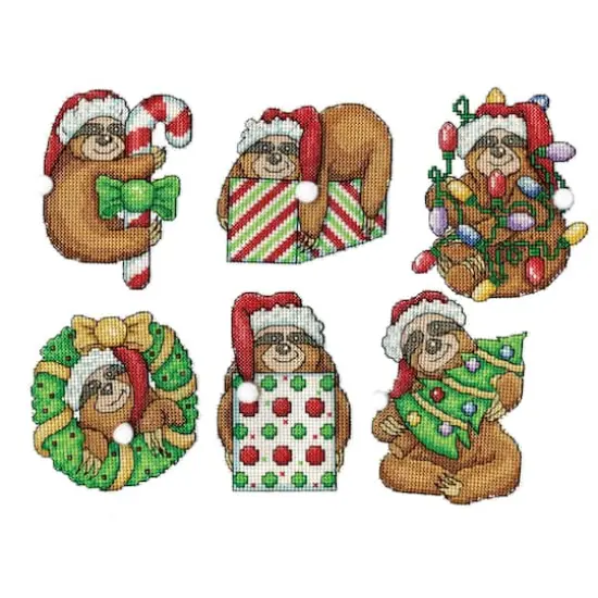 Design Works&trade; Sloth Plastic Canvas Ornament Kit {1}