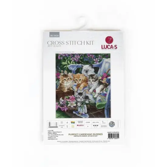 Luca-S Purfect Gardening Buddies Counted Cross-Stitch Kit {3}