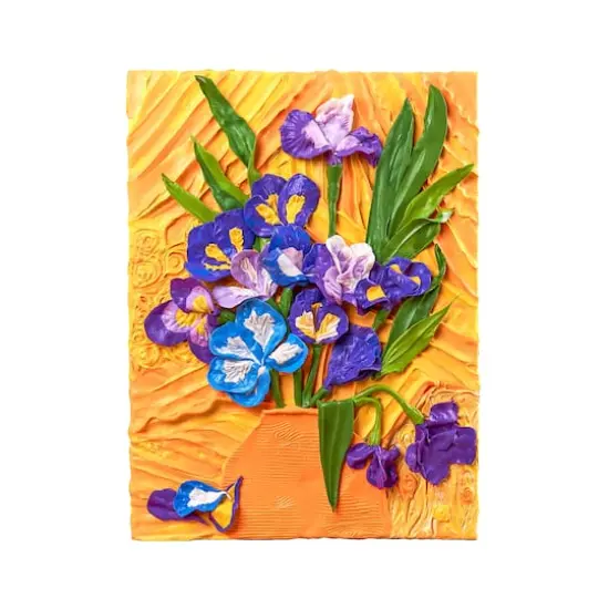 OKTO Sensory Art 3D Vincent Van Gogh Irises Clay Painting Kit {11}