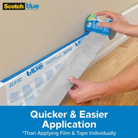ScotchBlue&trade; 24" x 90ft. Painter's Tape & Plastic with Dispenser {5}