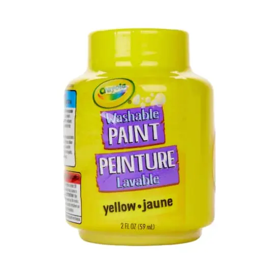 Crayola&reg; 2oz. Yellow Washable Paints, 12ct. {3}