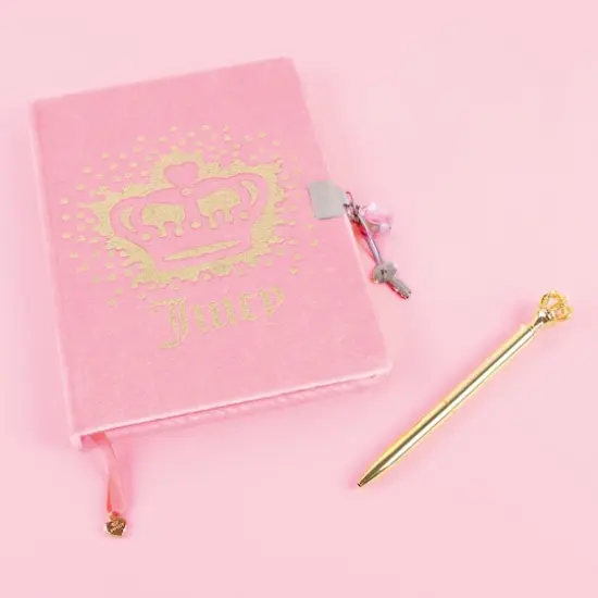 Make It Real Juicy Couture Velvet Locking Journal & Pen Set {3}