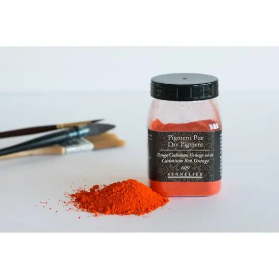 Sennelier Dry Pigment 609 Cadmium Red Orange {4}
