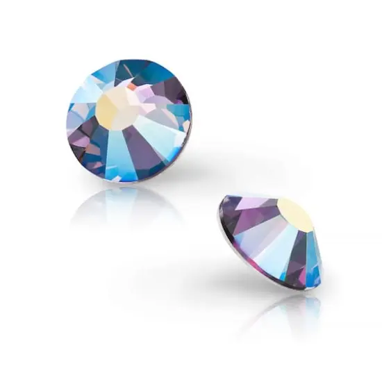 Preciosa MAXIMA SS16 Aurora Borealis Flatback Czech Crystals, 144ct. Smoked Amethyst {4}