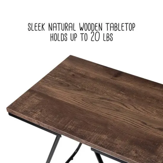 Honey Can Do Black Square Side Table {11}