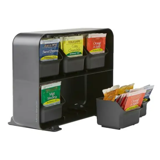 Mind Reader Black 6 Drawer Tea Bag Holder {5}