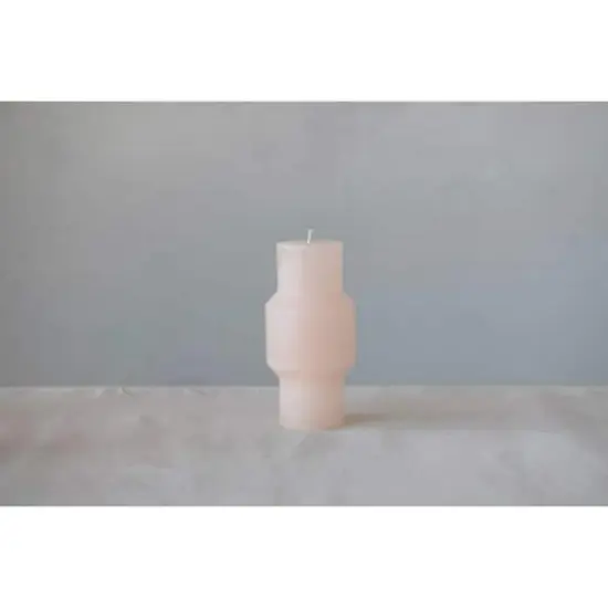 Hello Honey&reg; 3" x 6" Blush Unscented Totem Pillar Candle {3}