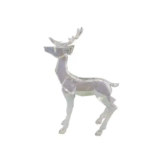 10.75" Iridescent Acrylic Standing Reindeer Tabletop Décor by Ashland® {1}