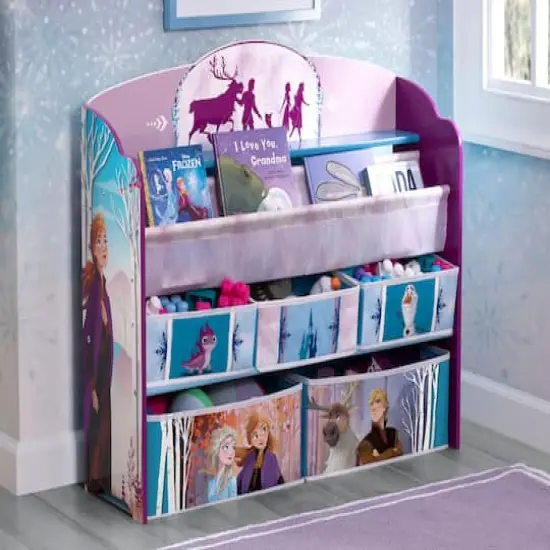 Delta Children Frozen II Deluxe Toy & Book Organizer {4}