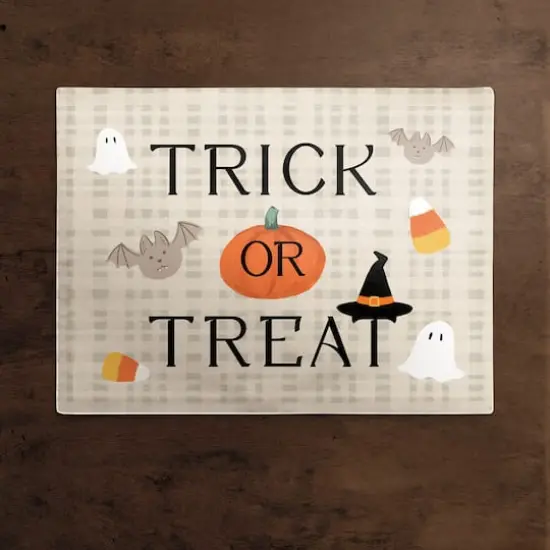 Trick or Treat Icons Poly Twill Placemat {3}