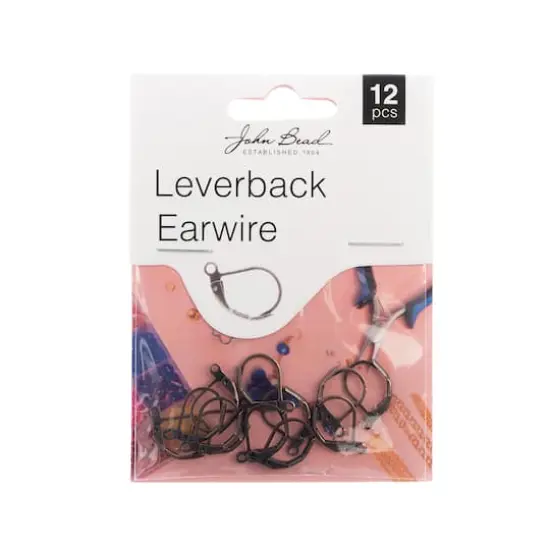John Bead Must Have Findings 15mm Leverback Earwire, 12ct. Antique Copper {1}