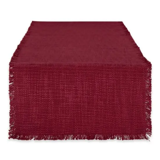 DII&reg; 72" Basket Fringe Table Runner Jadeite {2}
