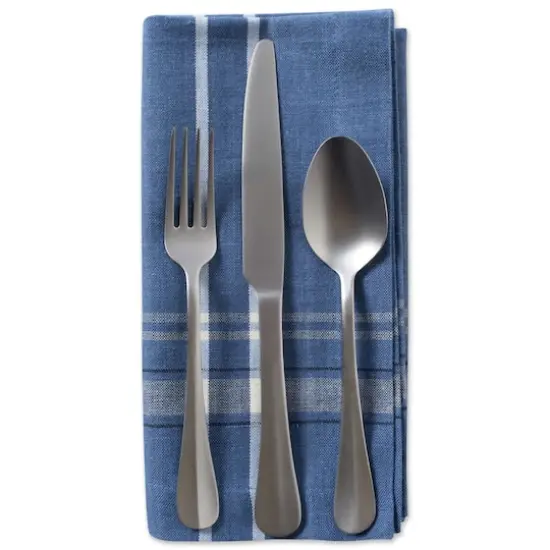 DII&reg; French Chambray Dinner Napkins, 6ct. Blue Chambray {5}