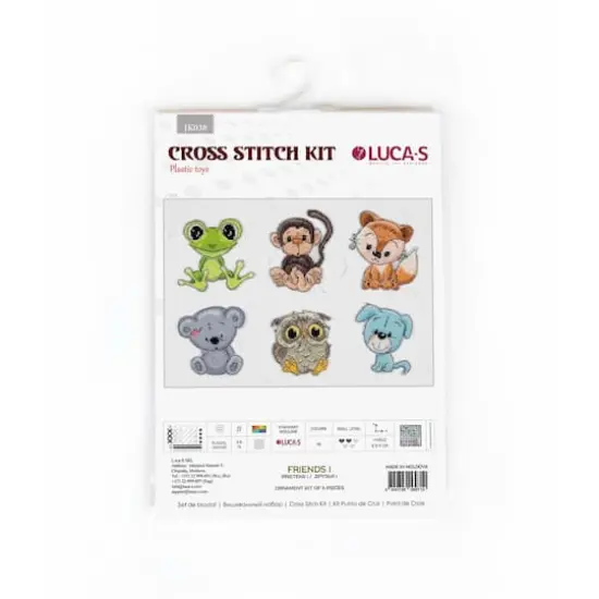 Luca-S Friends 1 Plastic Canvas Counted Cross Stitch Kit {3}