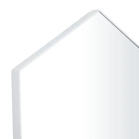 White Contemporary Wall Mirror, 24" x 2" x 21" {4}
