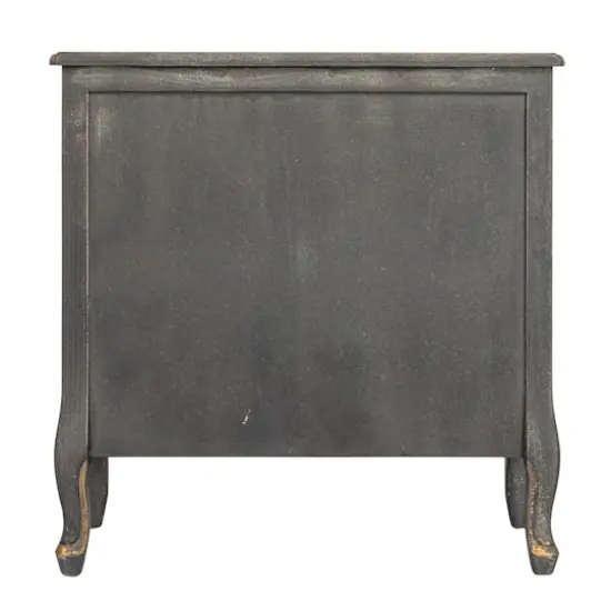 Hello Honey&reg; Distressed Black Wood Dresser Cabinet {5}