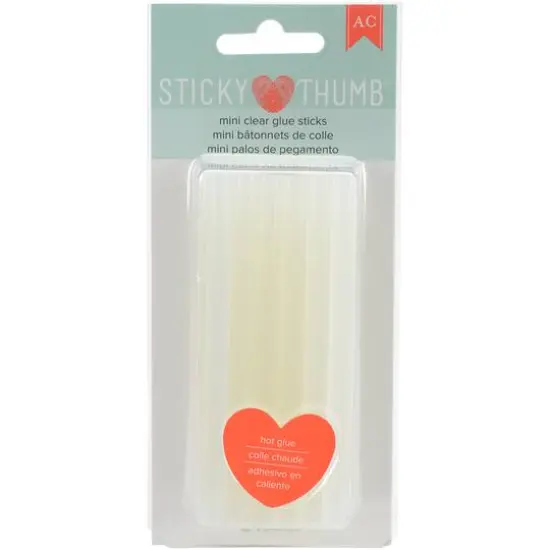 Sticky Thumb&reg; Clear Mini Hot Glue Sticks, 24ct. {1}