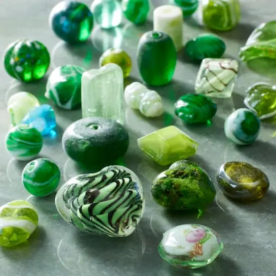 Mixed Lampwork Glass Craft Beads by Bead Landing&trade; Green {3}