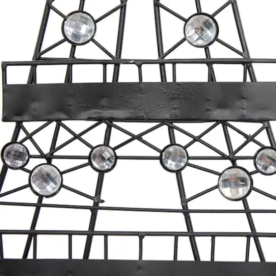 32" Black Metal Eiffel Tower Glam Wall D&eacute;cor {5}