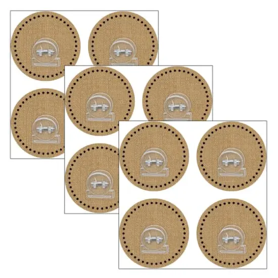 Teacher Created Resources Clingy Thingies&reg; Burlap Design Clips, 3 Packs of 4 {1}