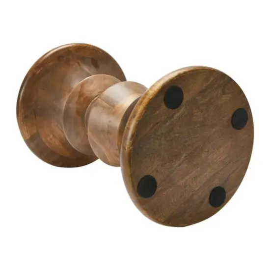 Hello Honey&reg; Berns Mid-Century Modern Solid Mango Table with Flat Top Walnut {6}