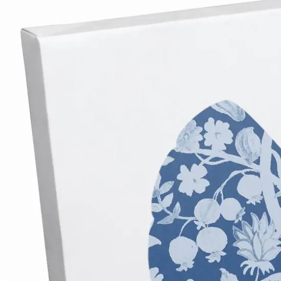 Floral Blue Turkey Canvas Wall Art {4}